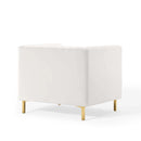 Mila Channel Tufted Performance Velvet Armchair