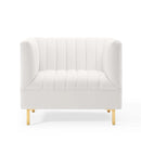 Mila Channel Tufted Performance Velvet Armchair