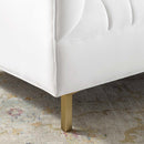 Mila Channel Tufted Performance Velvet Armchair