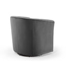 Jamal Tufted Performance Velvet Swivel Armchair