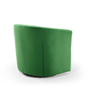 Jamal Tufted Performance Velvet Swivel Armchair