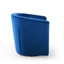 Jamal Tufted Performance Velvet Swivel Armchair