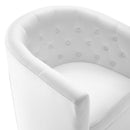 Jamal Tufted Performance Velvet Swivel Armchair