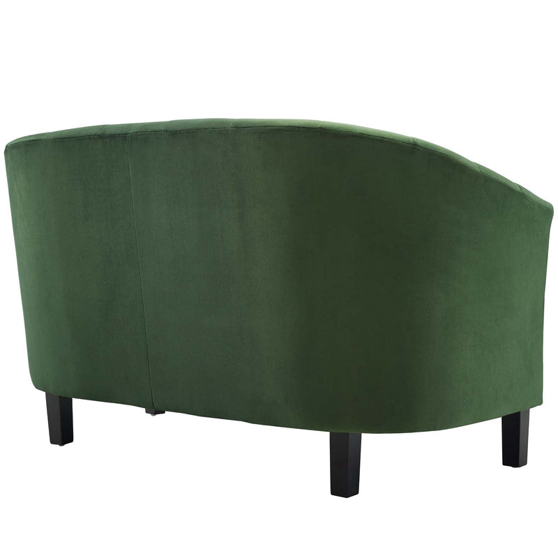 Jamal Velvet Loveseat and Armchair Set