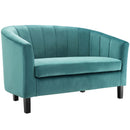 Jamal Velvet Loveseat and Armchair Set