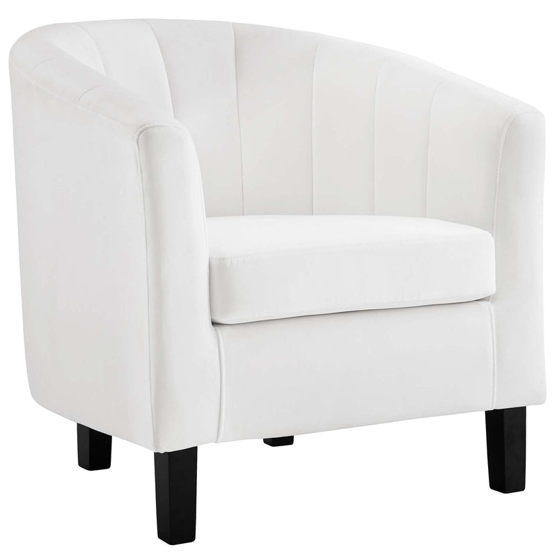 Jamal Channel Tufted Performance Velvet Armchair Set of 2