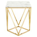 Jessie Gold Metal Stainless Steel End Table