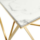 Jessie Gold Metal Stainless Steel End Table