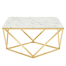 Jessie Gold Metal Stainless Steel Coffee Table