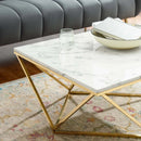 Jessie Gold Metal Stainless Steel Coffee Table