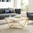 Jessie Gold Metal Stainless Steel Coffee Table