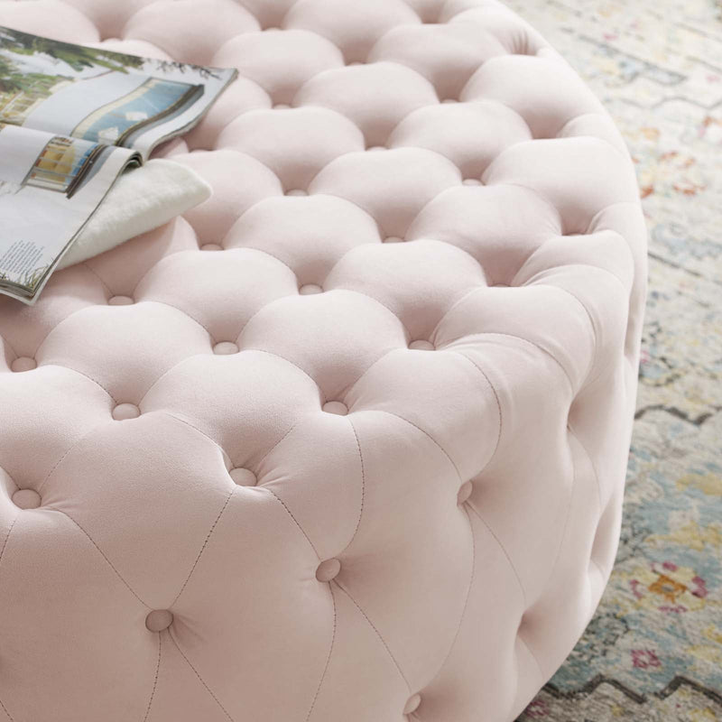 Chaya Round Ottoman