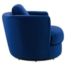 Everest Performance Velvet Swivel Armchair