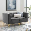 Arianna Upholstered Fabric Loveseat