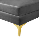 Arianna Channel Tufted Performance Velvet 4-Seater Sofa