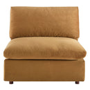 Liberty Down Filled Overstuffed Performance Velvet Armless Chair