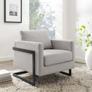 Alice Upholstered Fabric Accent Chair