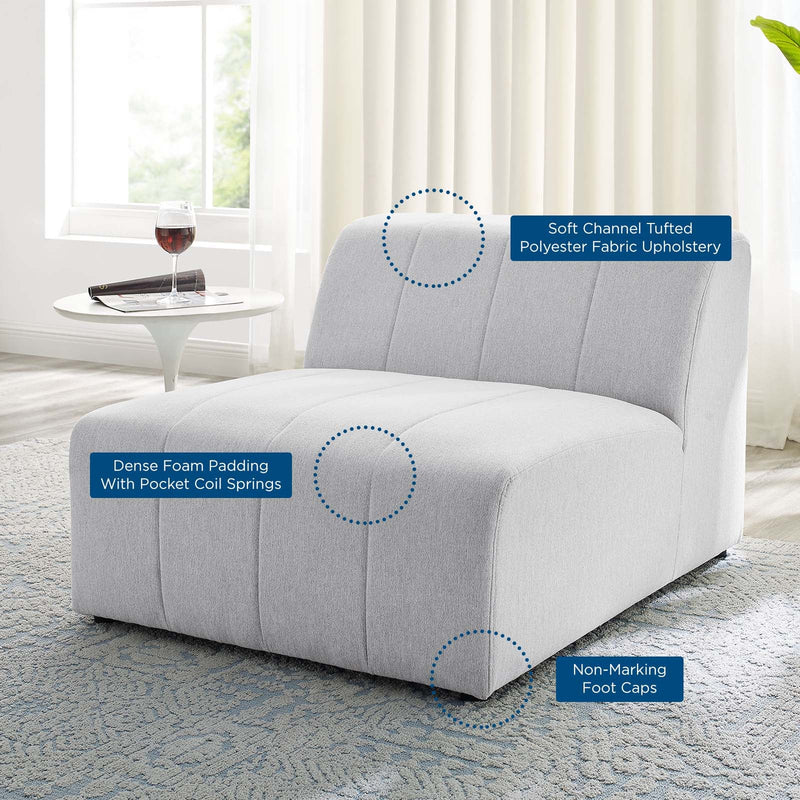 Zyaire Upholstered Fabric Armless Chair