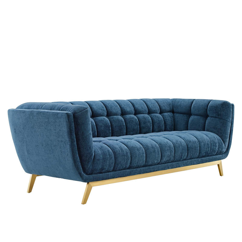 Atharv Crushed Performance Velvet Sofa