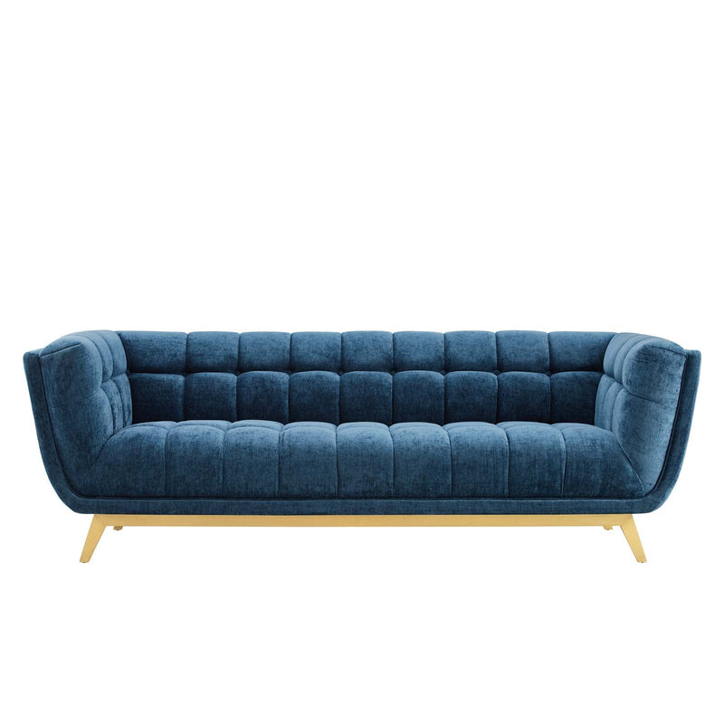 Atharv Crushed Performance Velvet Sofa