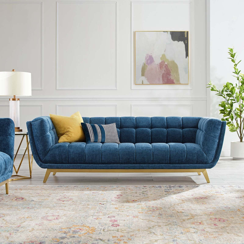 Atharv Crushed Performance Velvet Sofa