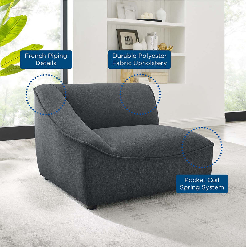 Gloria Right-Arm Sectional Sofa Chair