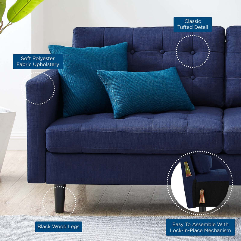 Jackson Tufted Fabric Sofa