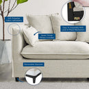 Zahir Slipcover Fabric Sofa