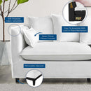 Zahir Slipcover Fabric Sofa