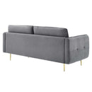 Sasha Tufted Performance Velvet Sofa