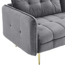 Sasha Tufted Performance Velvet Sofa