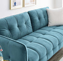 Sasha Tufted Performance Velvet Sofa