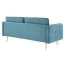 Sasha Tufted Performance Velvet Sofa