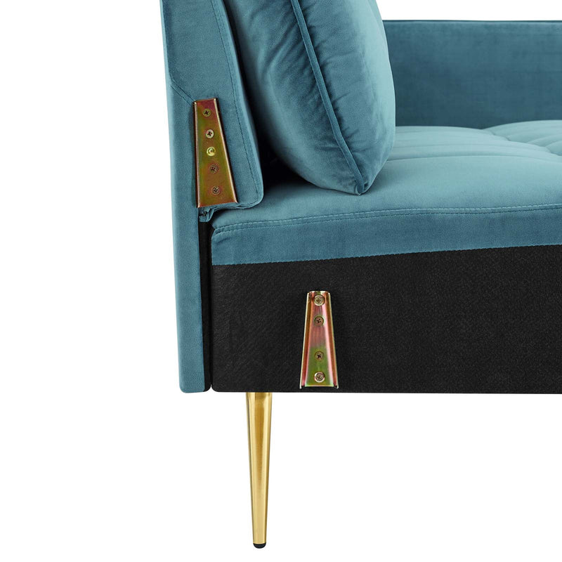 Sasha Tufted Performance Velvet Sofa