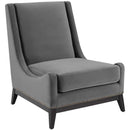Greyson Lounge Chair Upholstered Performance Velvet Set of 2