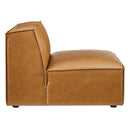 Rhea Vegan Leather Sectional Sofa Armless Chair