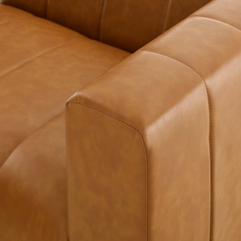 Natalia  Vegan Leather 2-Piece Loveseat