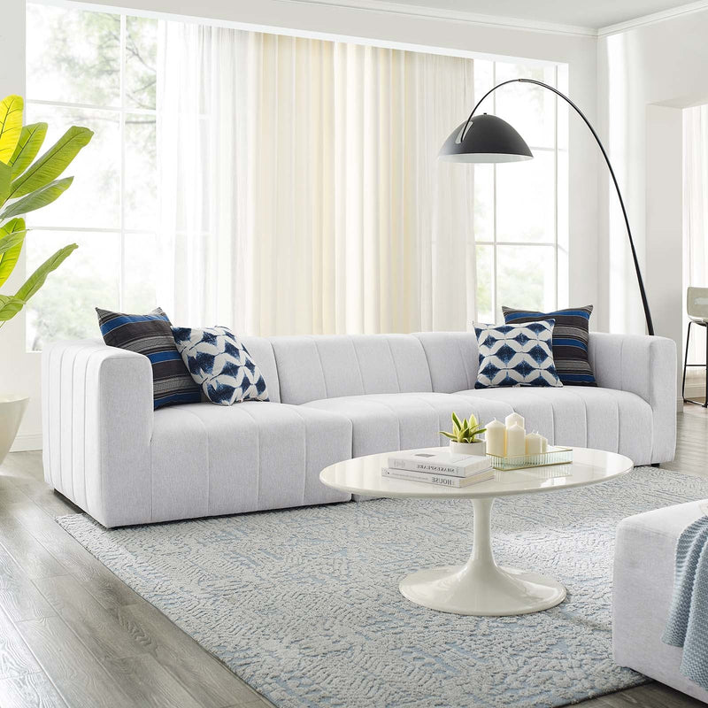 Logan Upholstered Fabric 3-Piece Sofa
