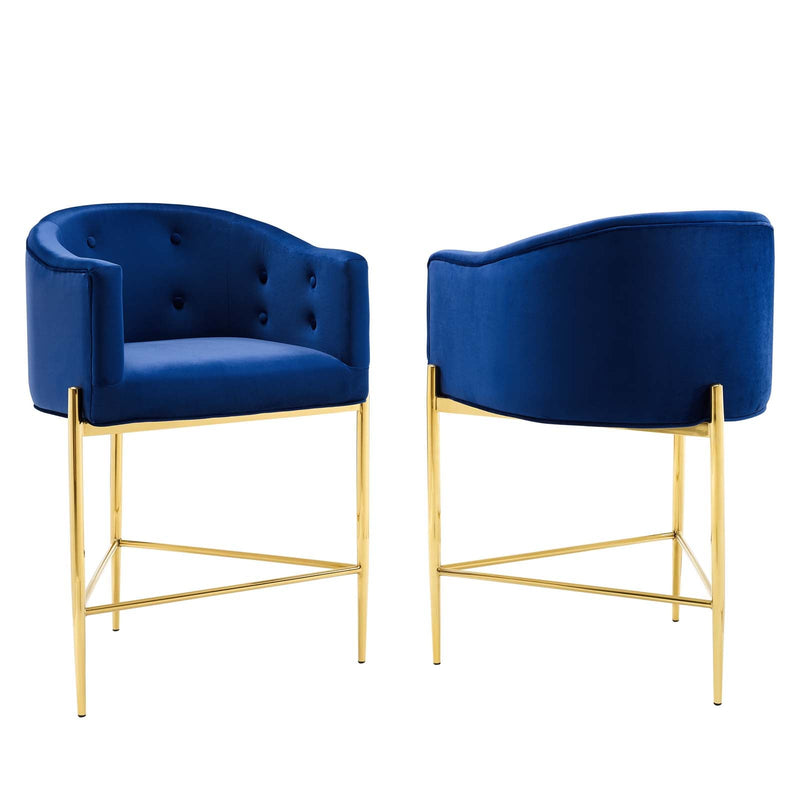 Royce Tufted Counter Stool Set of 2