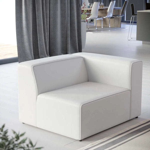 Linda Vegan Leather Right-Arm Chair