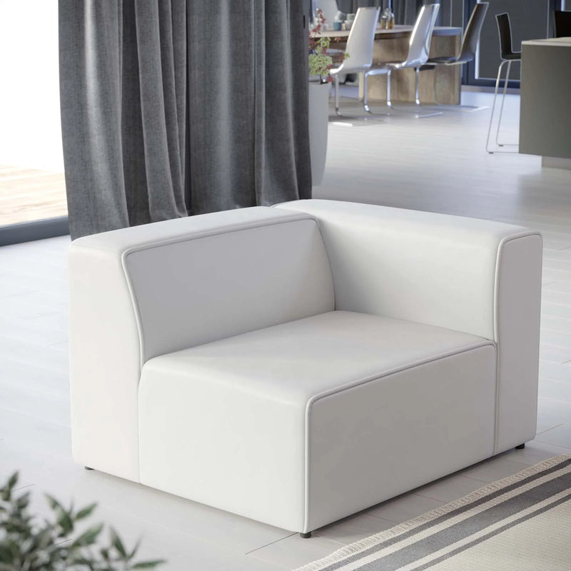 Linda Vegan Leather Right-Arm Chair