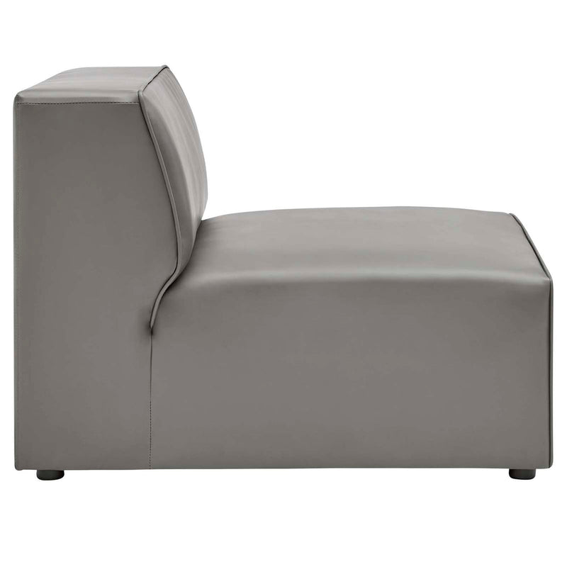 Linda Vegan Leather Armless Chair
