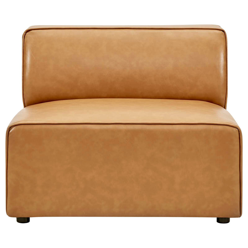 Linda Vegan Leather Armless Chair