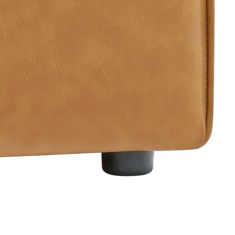 Linda Vegan Leather Armless Chair