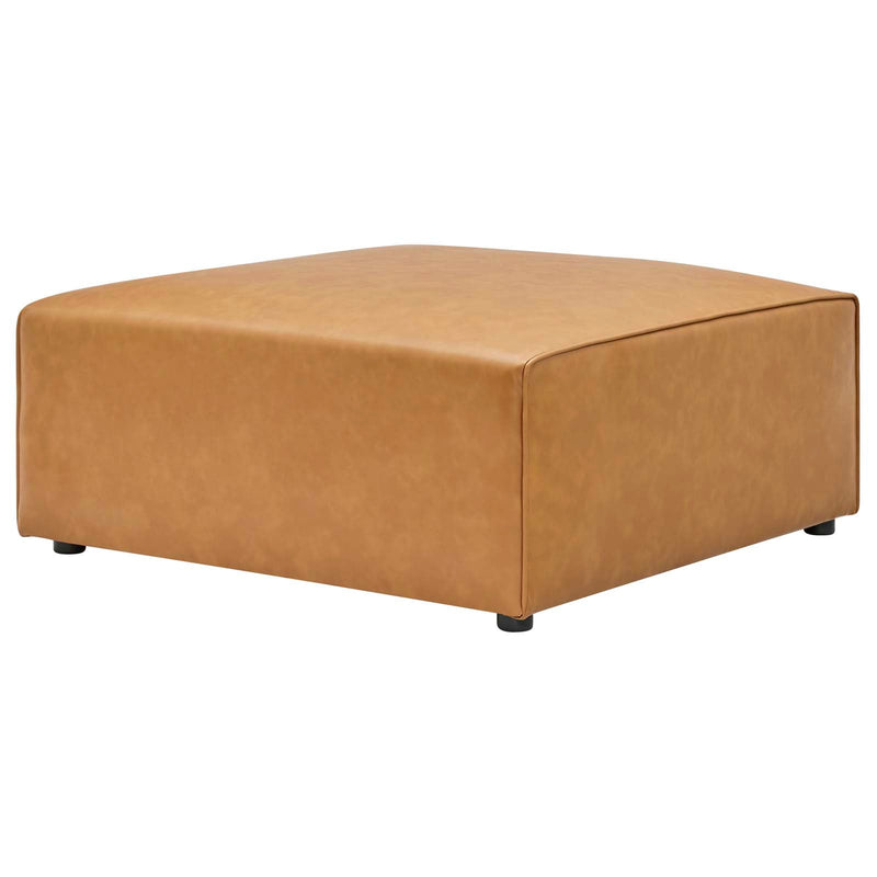 Linda Vegan Leather Ottoman