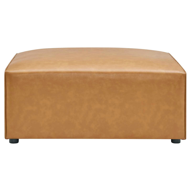 Linda Vegan Leather Ottoman