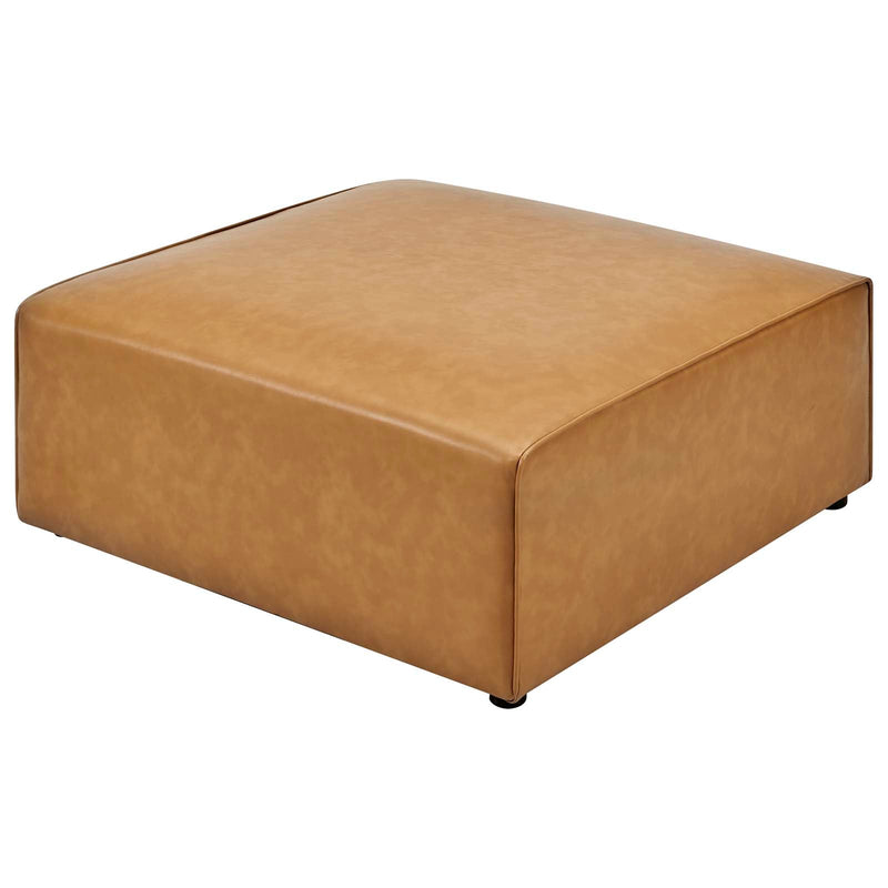 Linda Vegan Leather Ottoman