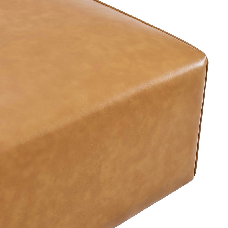 Linda Vegan Leather Ottoman
