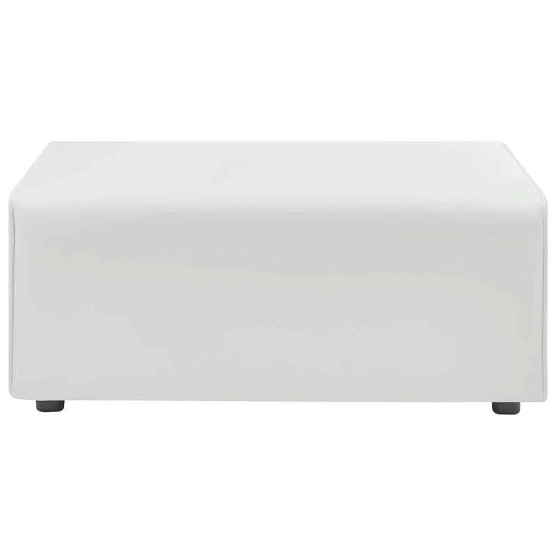 Linda Vegan Leather Ottoman