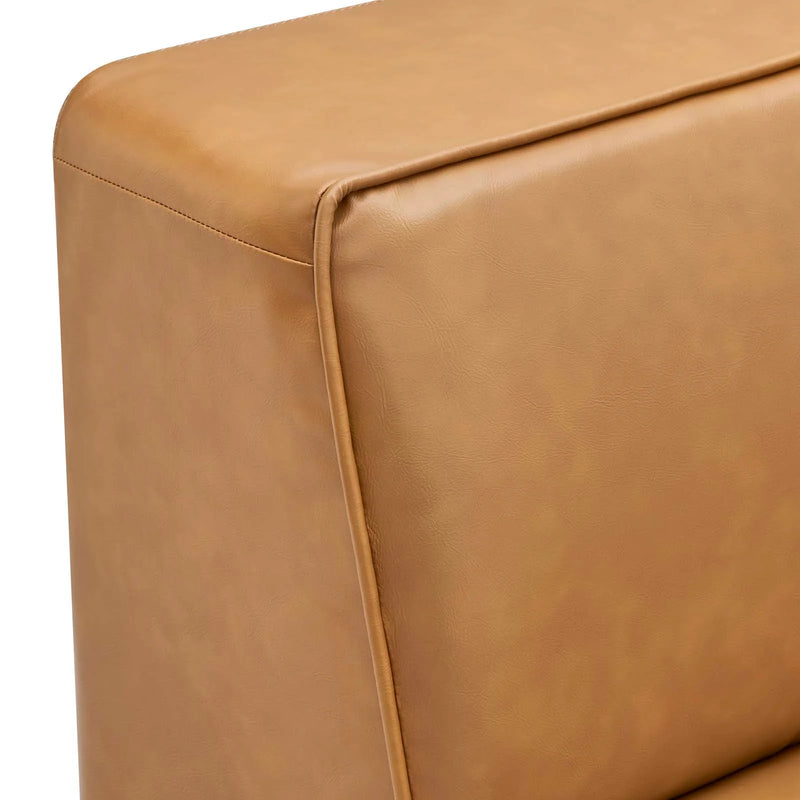 Linda Vegan Leather Corner Chair